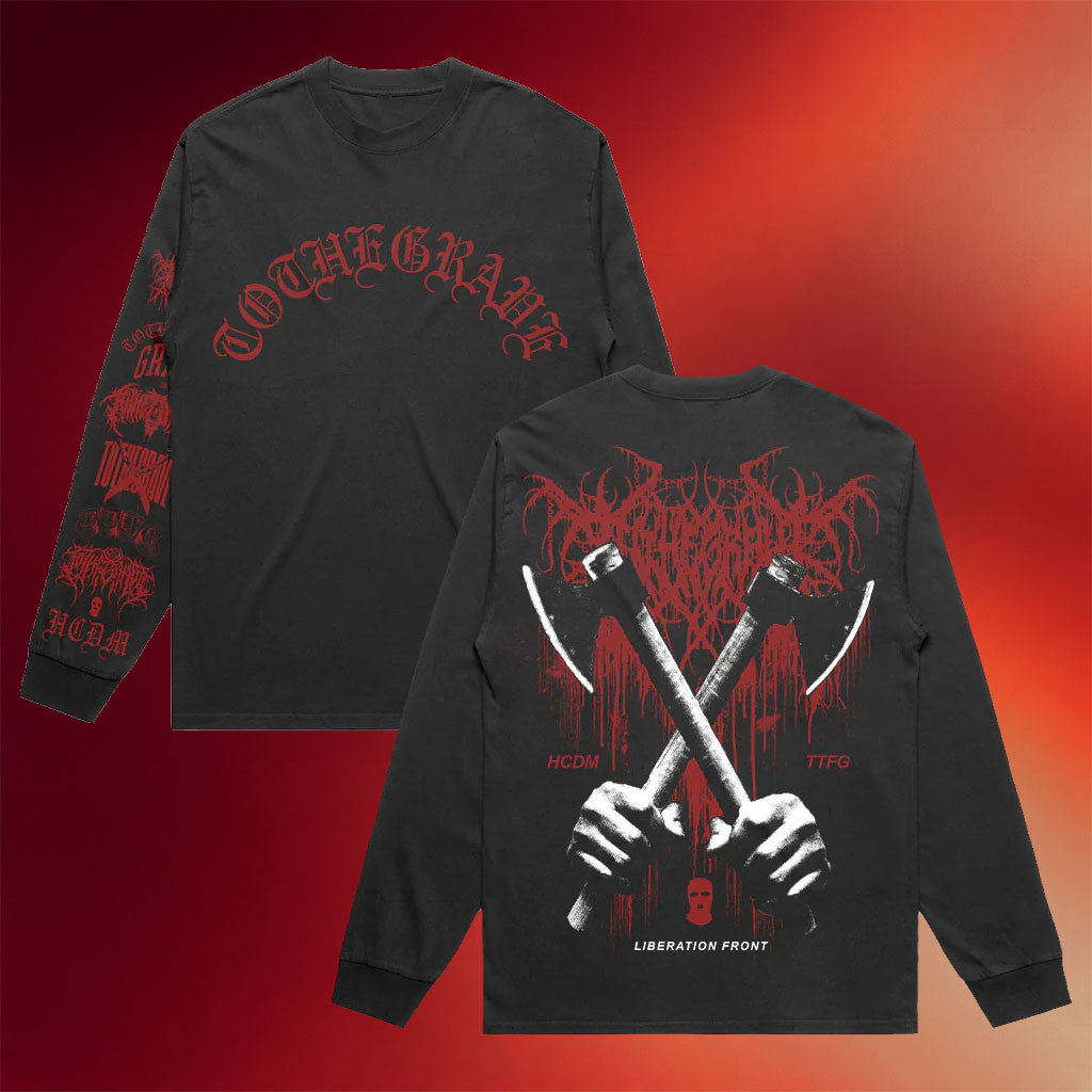 Indiemerch Merch 2026 To The Grave Axe Of Cruelty Long Sleeve Shirt Music Related Gifts For Guy - Merchluma