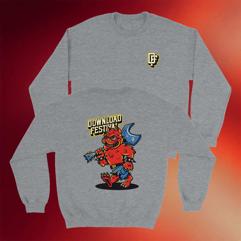 Download Festival Merch 2026 Hellhound Mascot Sweatshirt Present For Husband - Merchluma