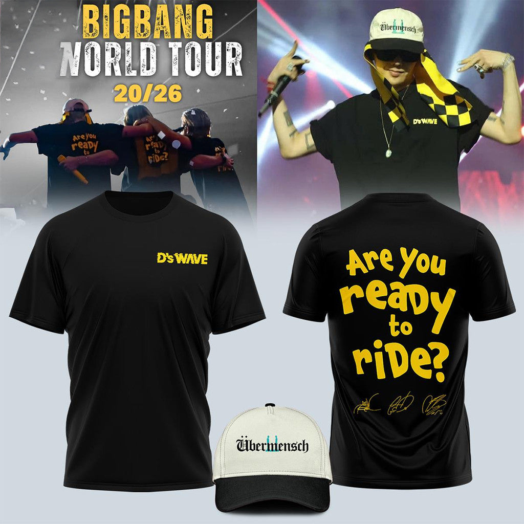 Bigbang World Tour 2026 Are You Ready To Ride T-Shirt Bigbang Merch Gift For Kpop Fans - Merchluma