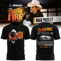 BYU Football X Brad Paisley Stadium Of Fire Tour 2026 Black Shirt Brad Paisley Merch - Merchluma