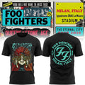 Foo Fighters I-Days Milano 2026 Concert Tour T-Shirt Foo Fighters Merch Gift For Music Lovers - Merchluma