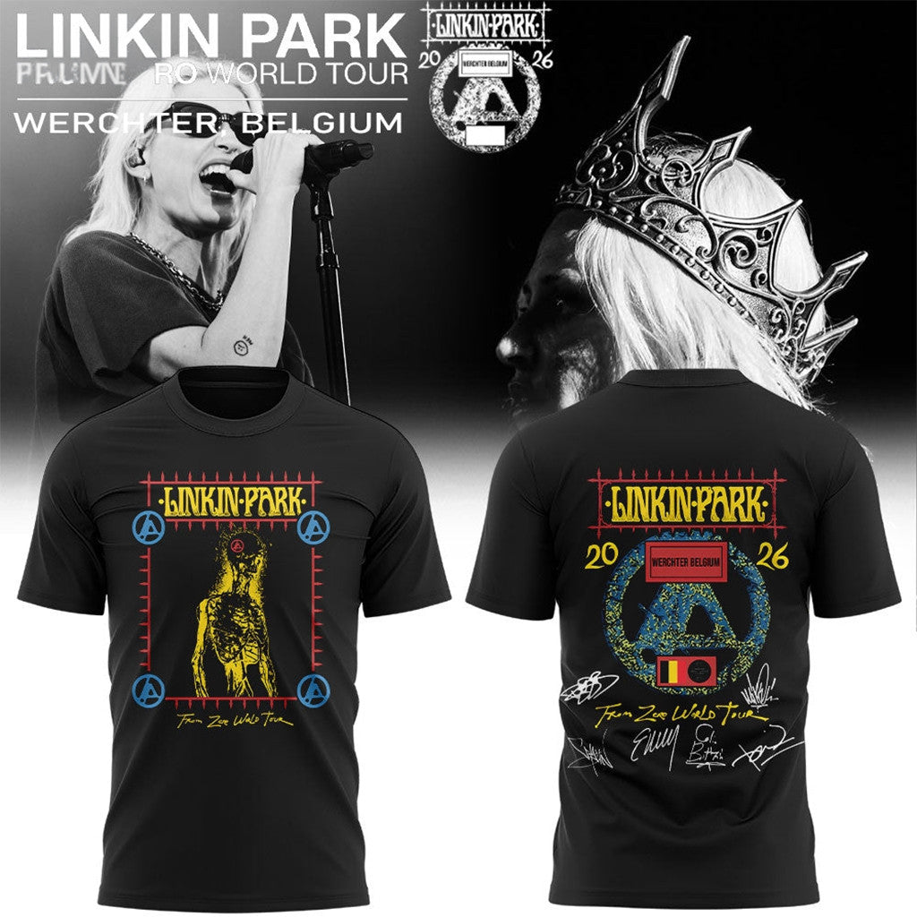 Linkin Park From Zero World Tour 2026 Werchter Belgium T-Shirt Linkin Park Merch Fan Gifts - Merchluma