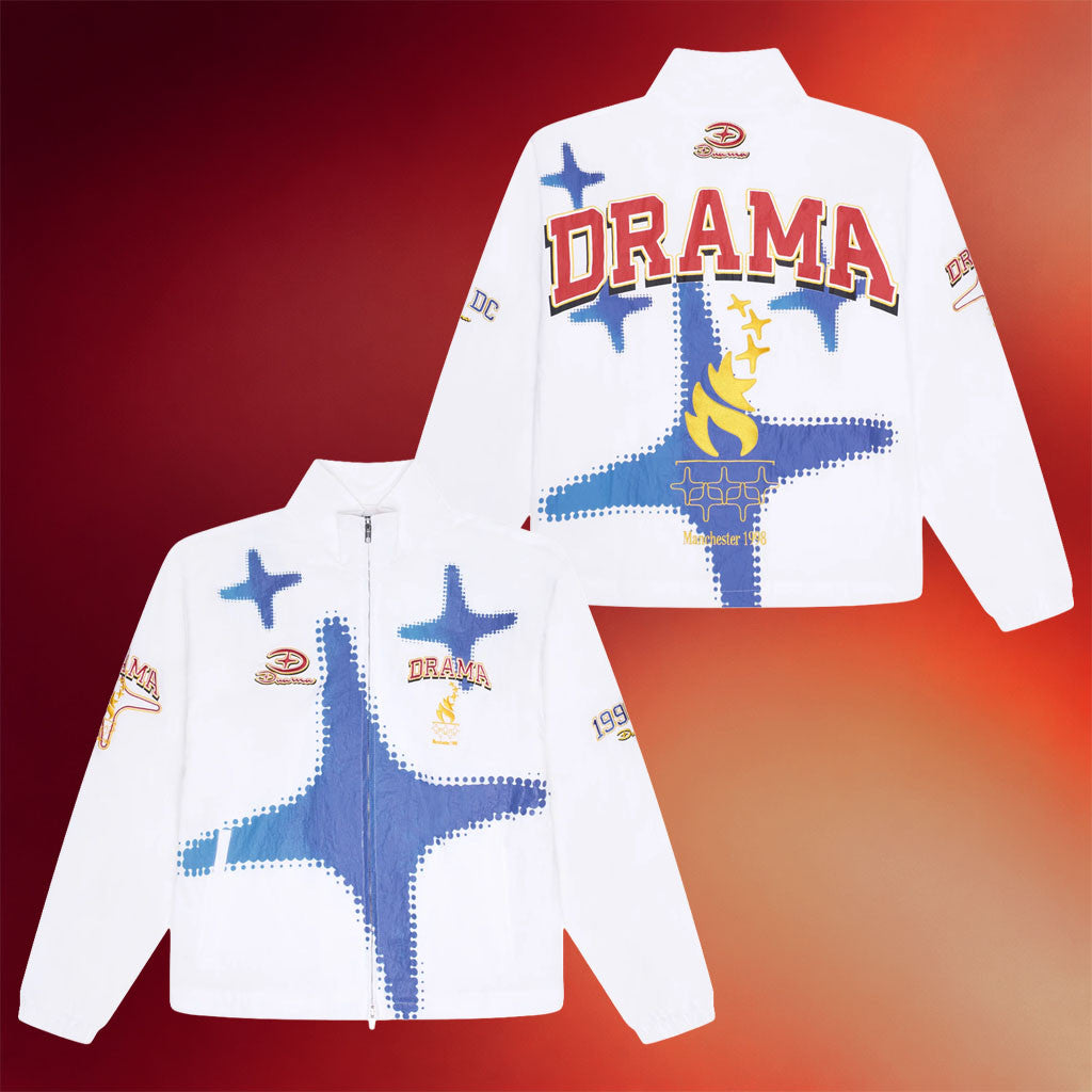 Drama Call Merch 2026 White Olympic Jacket Birthday Gift Ideas For Friends - Merchluma