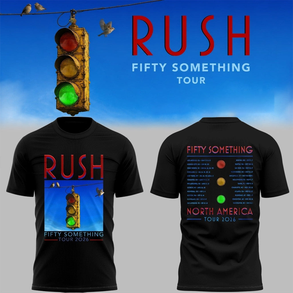 RUSH Fifty Something Tour 2026 T-Shirt RUSH Band Merch Gifts For Music Lovers - Merchluma