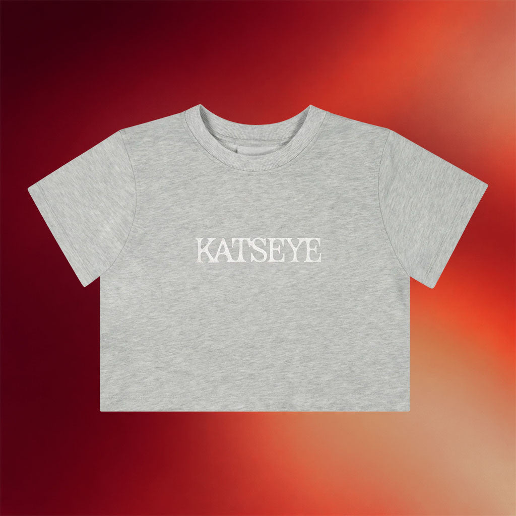 Katseye Merch 2026 Katseye Gray Crop Top Eyekons Clothing Gifts For Sisters - Merchluma