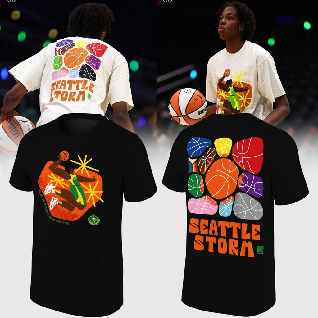 Seattle Storm Pride Night 2026 Black Shirt Seattle Storm Merch Present For Basketball Fan - Merchluma