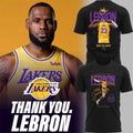 Thank You Lebron James Los Angeles Lakers 2026 T-Shirt #23 Lebron James Merch Gift For Fans - Merchluma