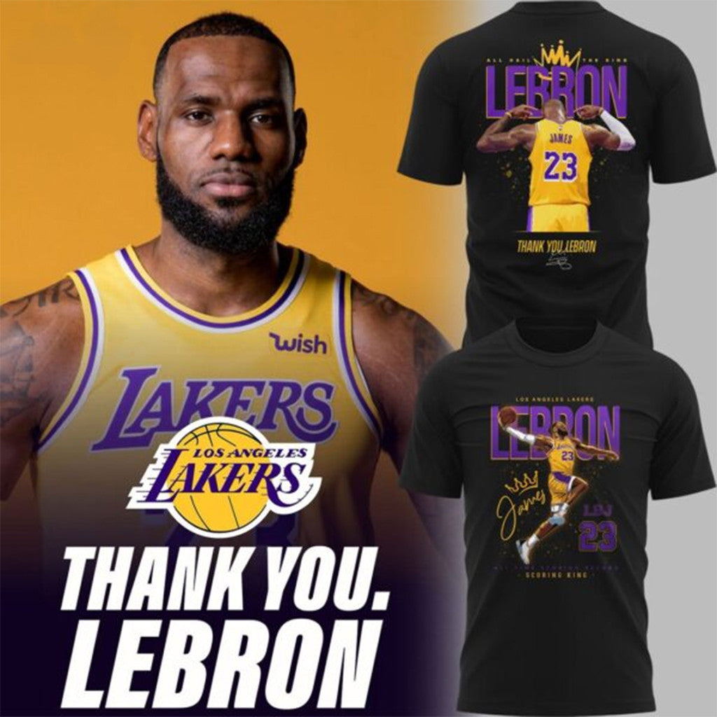 Thank You Lebron James Los Angeles Lakers 2026 T-Shirt #23 Lebron James Merch Gift For Fans - Merchluma
