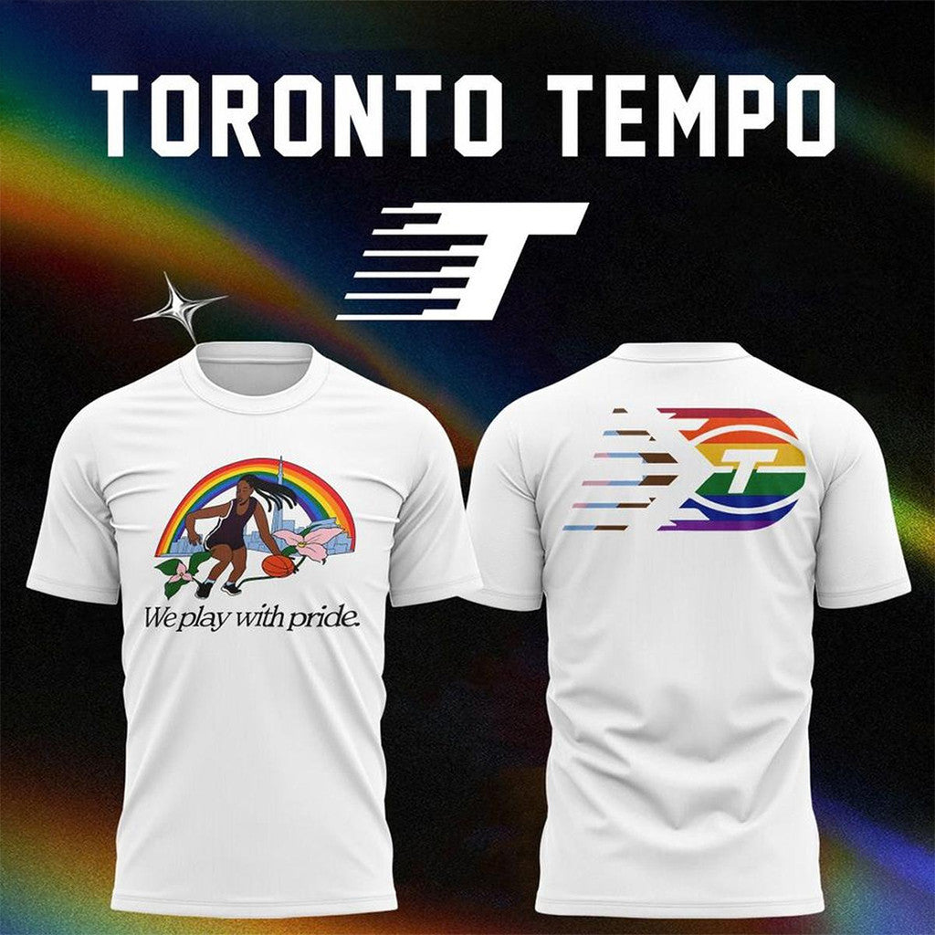 Toronto Tempo 2026 Pride Night T-Shirt We Play With Pride Shirt Toronto Tempo Merch Fan Gifts - Merchluma