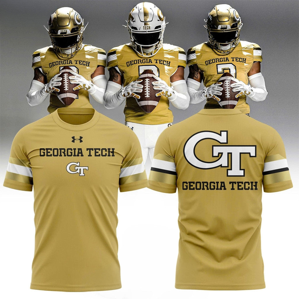 Georgia Tech Football 2026 New Old Gold Shirt Georgia Tech Football Merch Gift For Stepdad - Merchluma