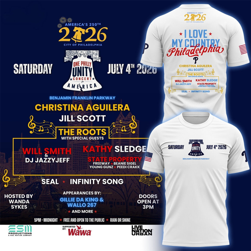 Philadelphia Phillies Celebrate America's 250Th Birthday 2026 White T-Shirt Patriotic Gifts - Merchluma