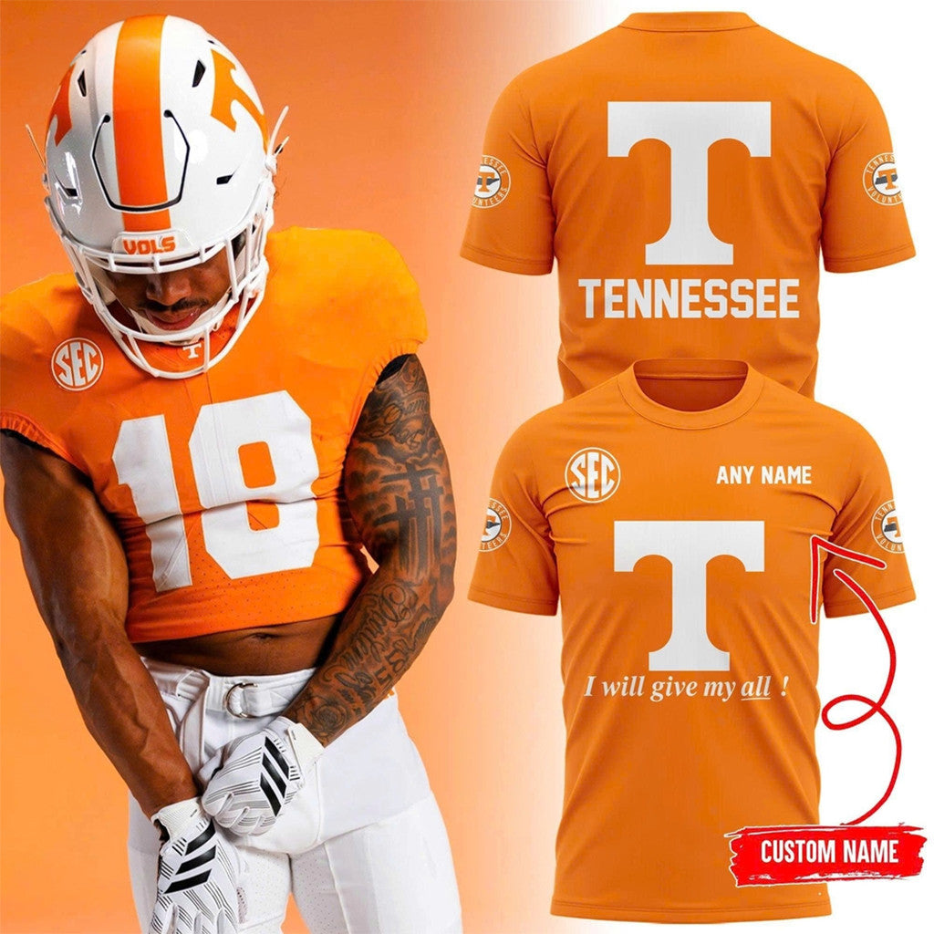 Personalized Tennessee Volunteers Football New 2026 T-Shirt Volunteers Merch Football Fan Gifts - Merchluma