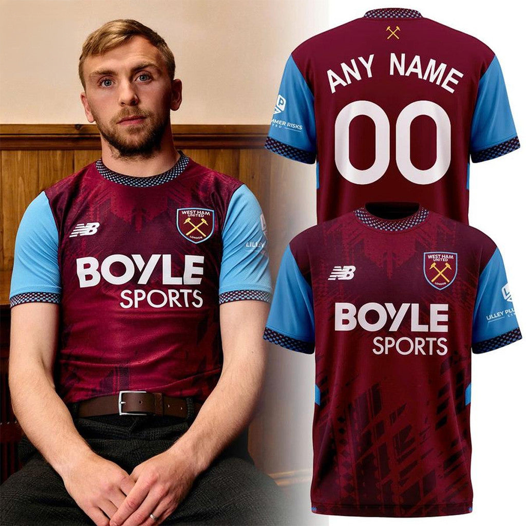 Personalized West Ham United 26 27 Home Jersey Shirt West Ham United FC Merch Present For Him - Merchluma