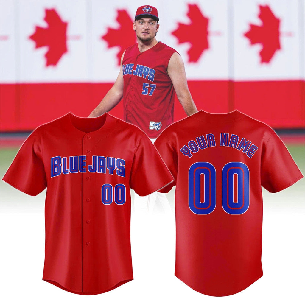 Personalized Toronto Blue Jays Canada Day 2026 Baseball Jersey Blue Jays Merch Present For Fan - Merchluma
