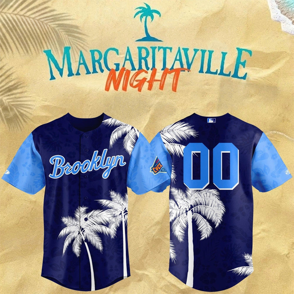 Custom Brooklyn Cyclones Margaritaville Night 2026 Special Baseball Jersey Cyclones Merch - Merchluma