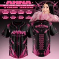 ANNA Million Dollar Babe Tour 2026 Black Baseball Jersey ANNA Merch Best Gift For Rap Fans - Merchluma