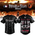 Baltimore Orioles X Attack On Titan 2026 Baseball Jersey Baltimore Orioles Merch Fan Gifts - Merchluma