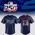 #13 Caminero Jersey Tampa Bay Rays America 250Th Anniversary 2026 Baseball Jersey Rays Merch - Merchluma