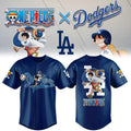 Los Angeles Dodgers X One Piece Night 2026 Baseball Jersey Dodgers Merch Anime Fan Gifts - Merchluma