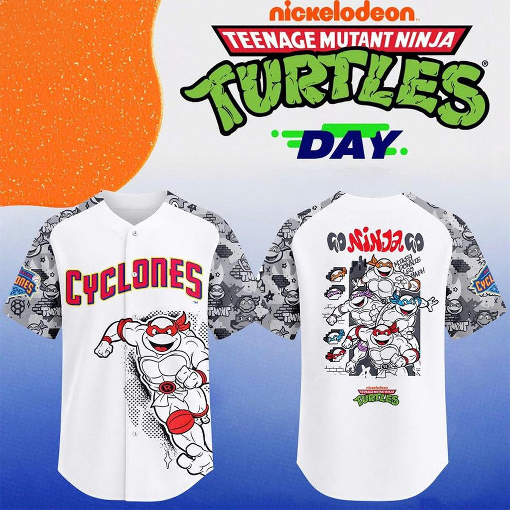 Brooklyn Cyclones X Teenage Mutant Ninja Turtles Day 2026 Baseball Jersey Cyclones Merch - Merchluma
