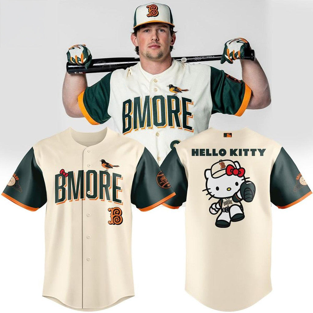 Baltimore Orioles X Hello Kitty City Connect Night 2026 Baseball Jersey Baltimore Orioles Merch - Merchluma