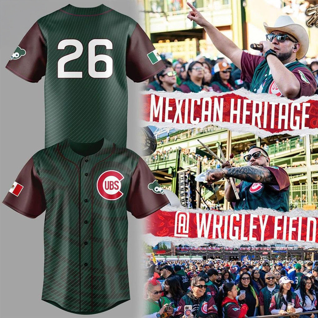 Chicago Cubs 2026 Mexican Heritage Night Baseball Jersey Chicago Cubs Merch Gift For Mexican - Merchluma