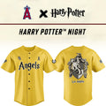 Los Angeles Angels X Harry Potter Hufflepuff House Baseball Jersey LA Angels Merch 2026 - Merchluma