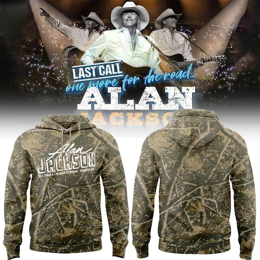 Alan Jackson 2026 Last Call The Finale Camo Hoodie Alan Jackson Final Concert Merch Fan Gifts - Merchluma