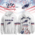 Philadelphia Eagles United States Semiquincentennial 2026 Hoodie Philly Eagles Merch Fan Gifts - Merchluma