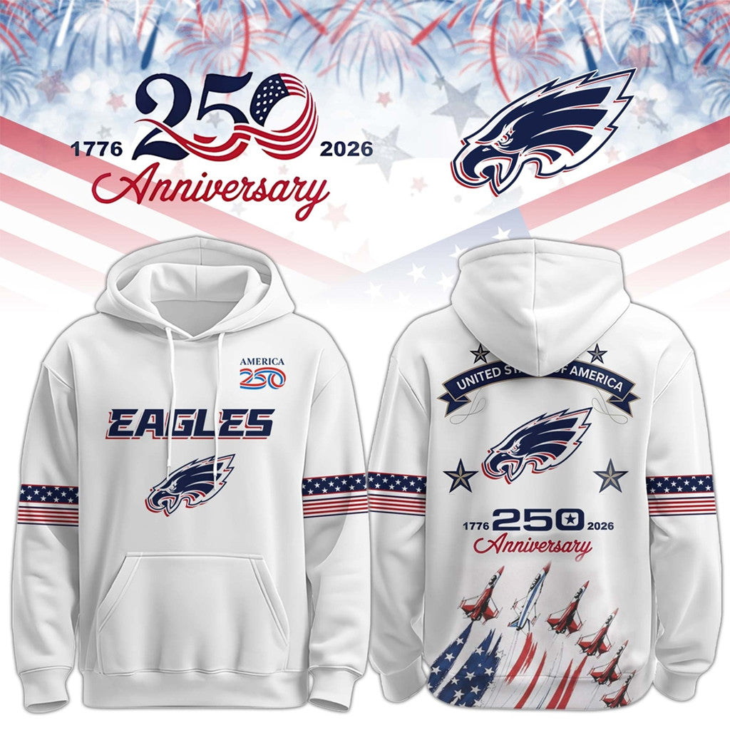 Philadelphia Eagles United States Semiquincentennial 2026 Hoodie Philly Eagles Merch Fan Gifts - Merchluma