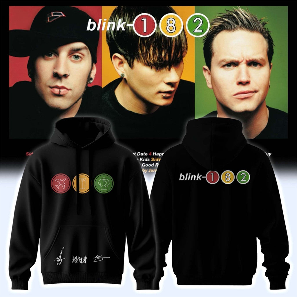 Blink-182 Merch 2026 Take Off Your Pants And Jacket 25Th Anniversary Day Hoodie Signature - Merchluma