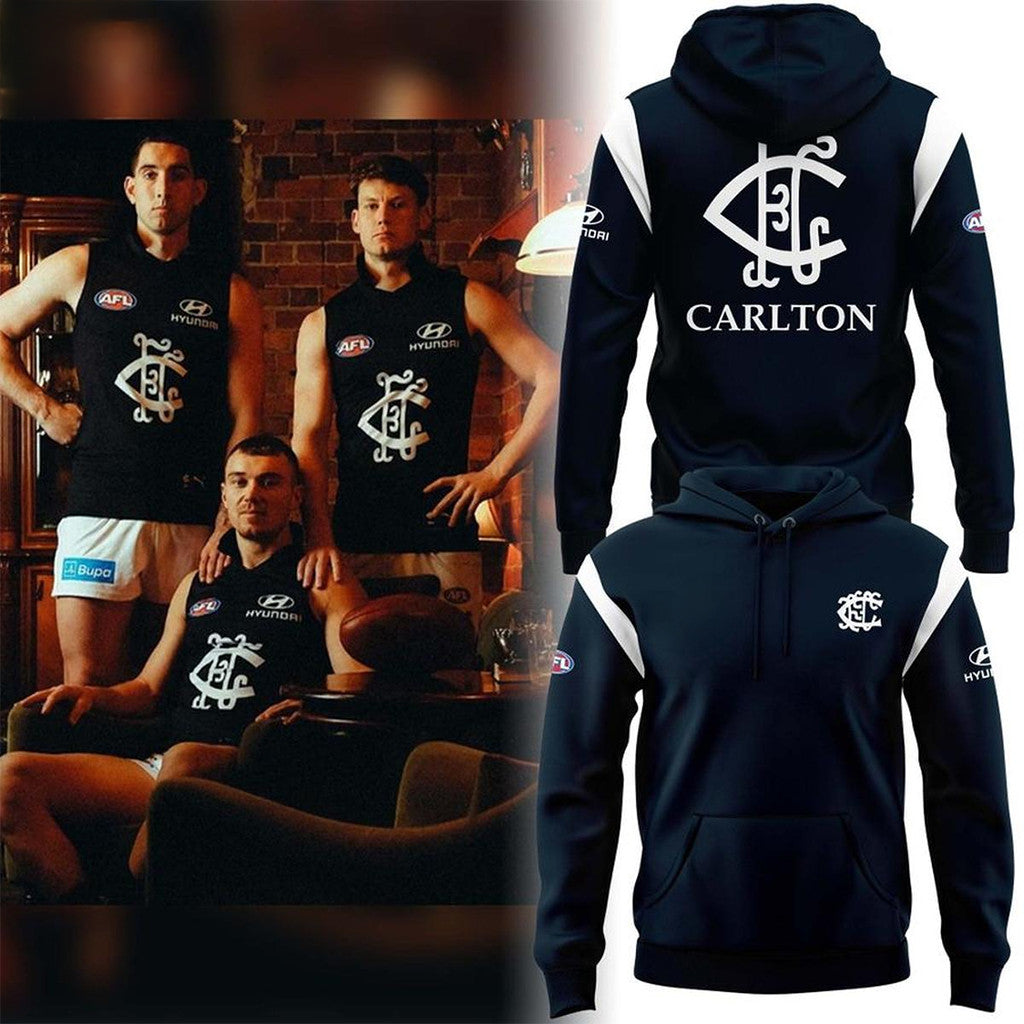 Carlton FC 2026 Heritage 1926 Hoodie Carlton FC Merch Birthday Gift Ideas For Husband - Merchluma