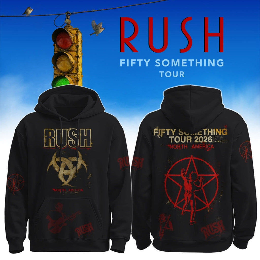 Rush Fifty Something Tour 2026 Hoodie RUSH Band Merch Birthday Present For Husband - Merchluma