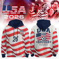 USA FIFA World Cup 2026 Merch USA Soccer One Nation One Team Hoodie USMNT Merch Fan Gifts - Merchluma