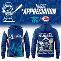 Cincinnati Reds X Peanuts Nurses Game Night 2026 Hoodie Cincinnati Reds Merch Gifts For Nurse - Merchluma