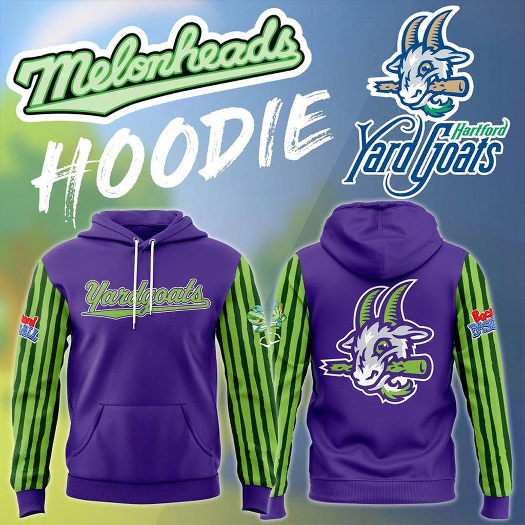 Hartford Yard Goats X Melonheads Night 2026 Hoodie Hartford Yard Goats Merch Baseball Fan Gifts - Merchluma