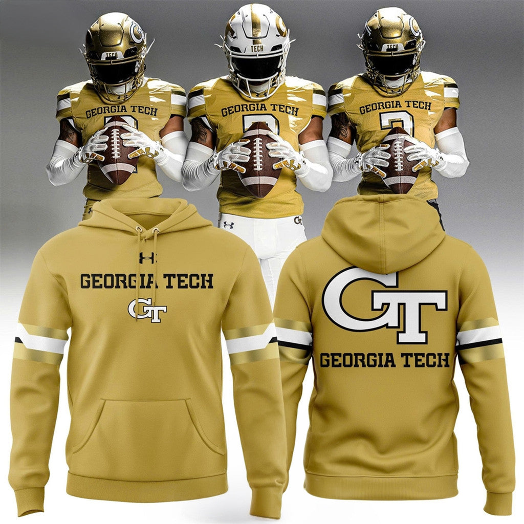 Georgia Tech Football 2026 New Old Gold Hoodie Georgia Tech Football Merch Best Gift For Fans - Merchluma