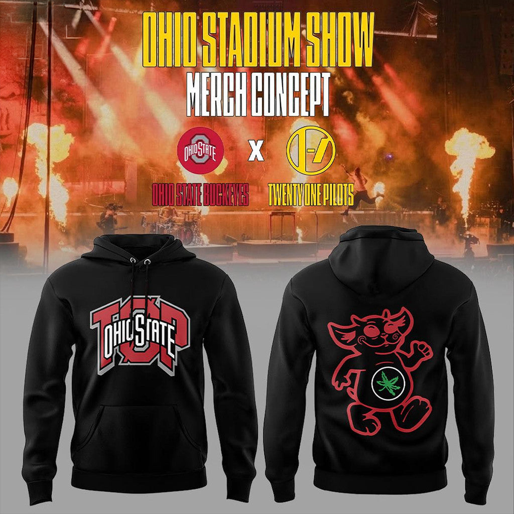 Ohio State Buckeyes x Twenty One Pilots 2026 Hoodie Ohio State Show Merch Concert Gift For Fans - Merchluma
