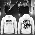 Oasis Don't Look Back In Anger 30Th Signature White Hoodie Oasis Merch Music Lover Gifts - Merchluma
