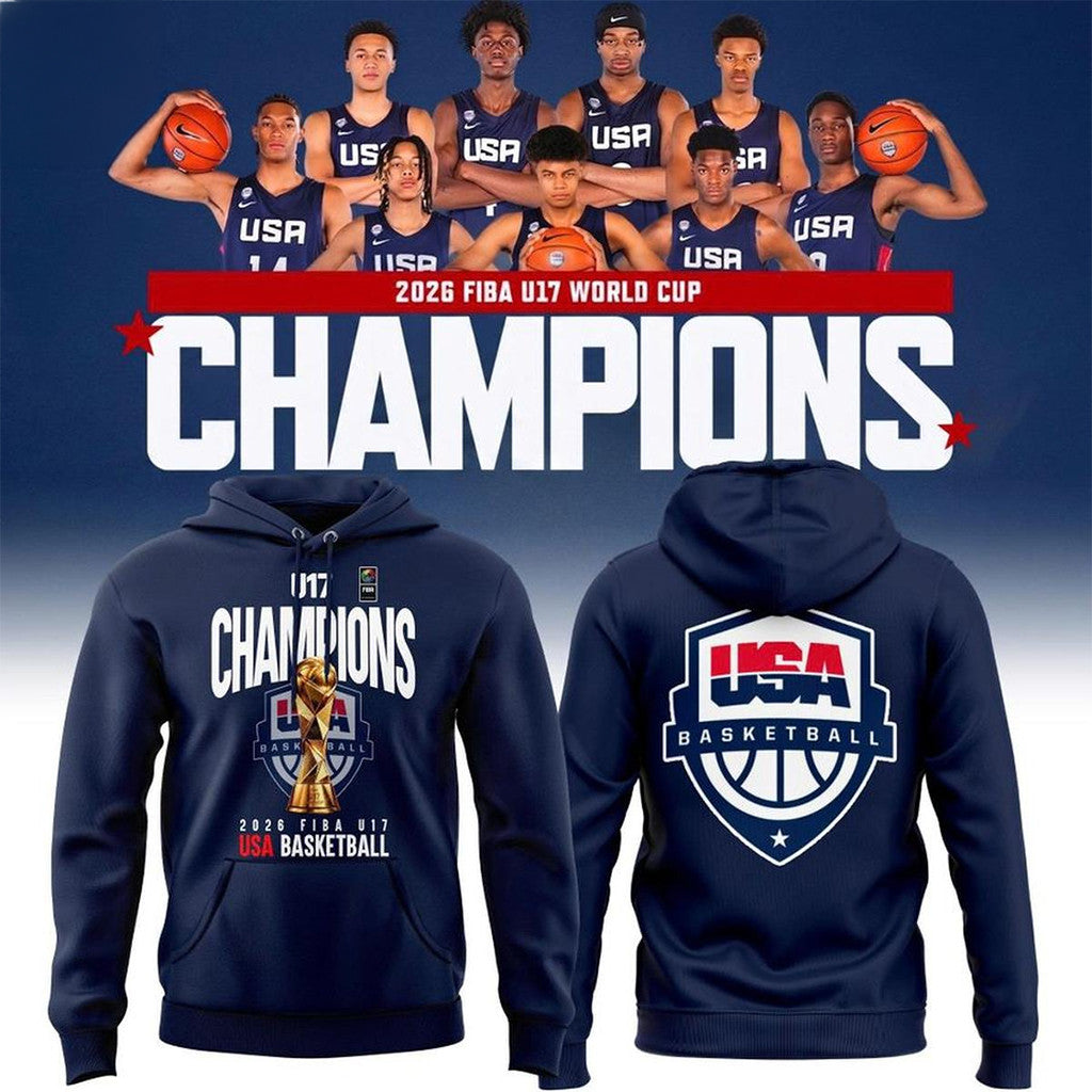 USA Basketball FIBA U17 World Cup Champions Hoodie Fan Gear Gift Ideas For Brothers - Merchluma