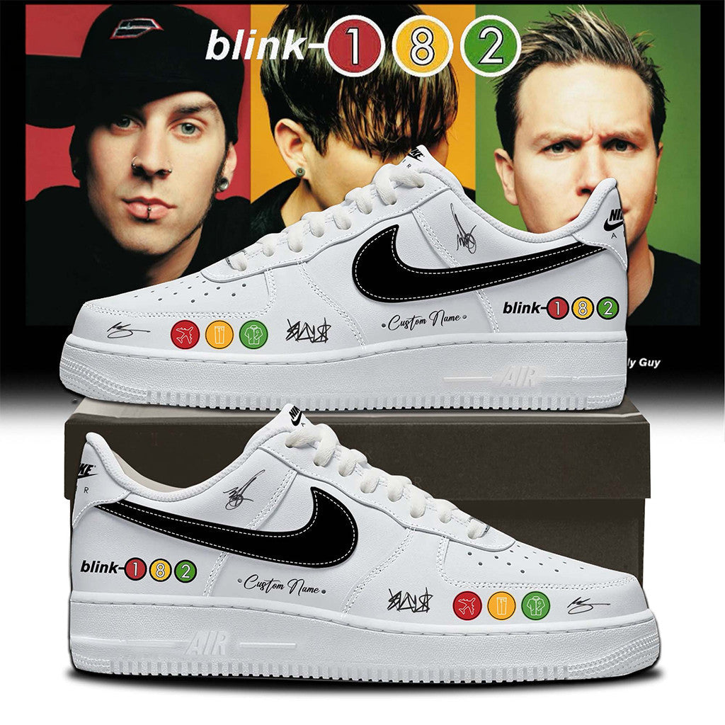 Custom Blink-182 2026 Take Off Your Pants And Jacket 25Th Anniversary Day Sneakers Fan Merch - Merchluma