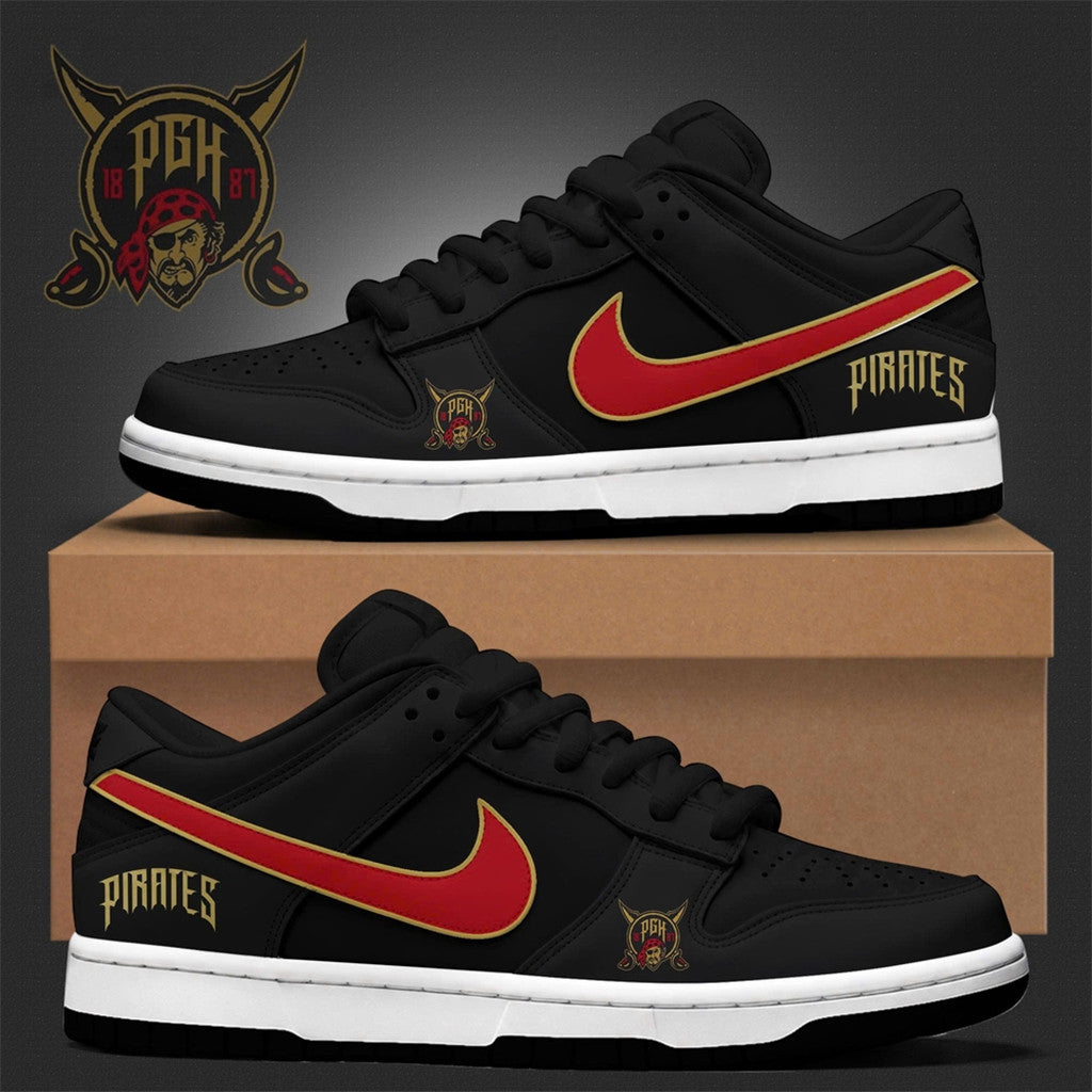 Custom Pittsburgh Pirates City Connect Dunk Low Sneakers 2026 Pittsburgh Pirates Merch - Merchluma