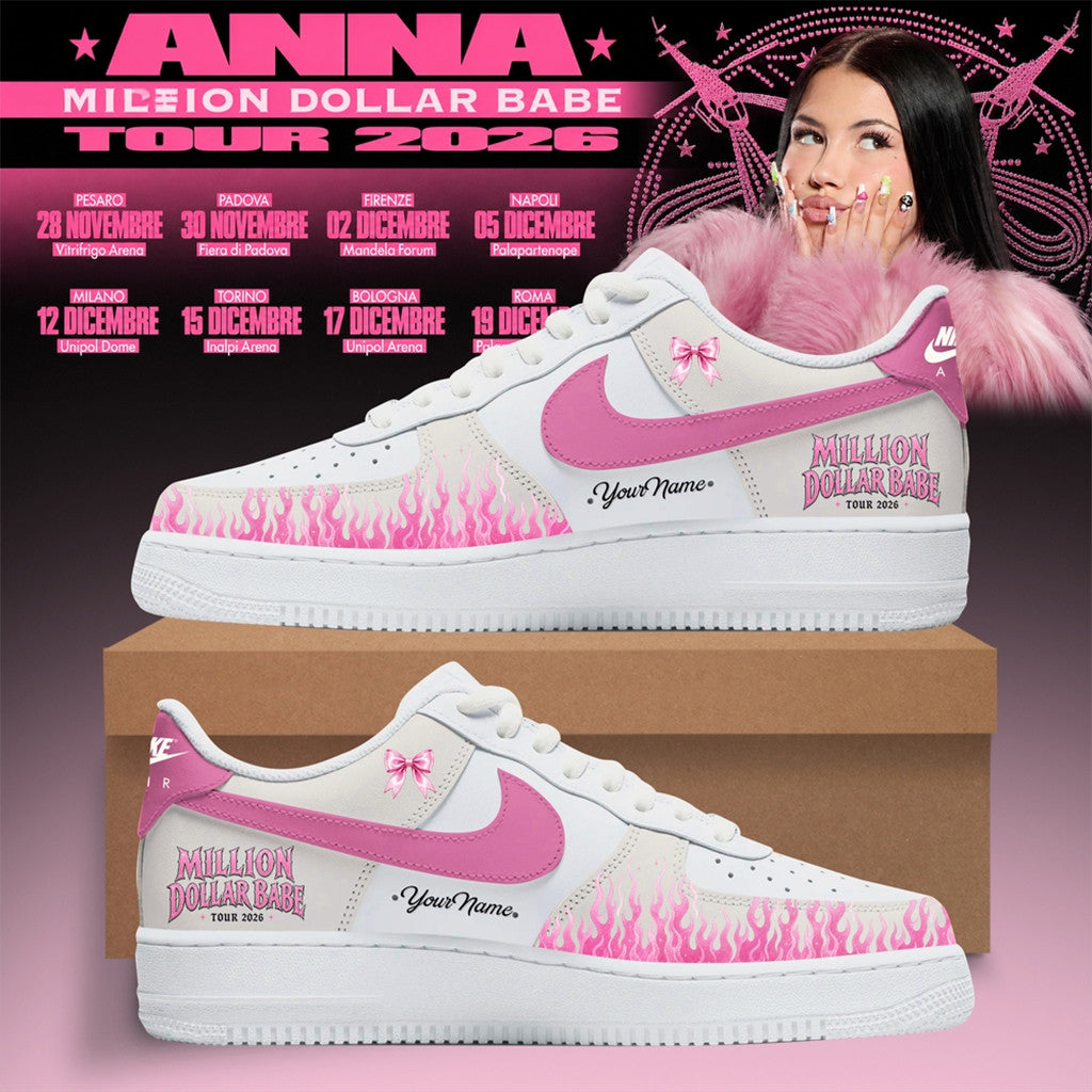 Personalized ANNA Million Dollar Babe Tour 2026 Shoes Sneakers ANNA Merch Gift For Fans - Merchluma