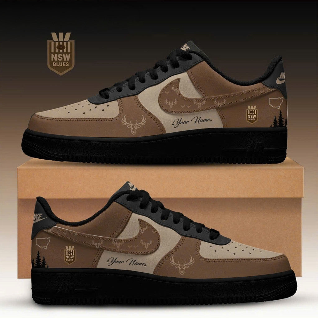 Personalized New South Wales Blues X Hunting Season Edition Shoes Sneakers 2026 Gift For Dad - Merchluma