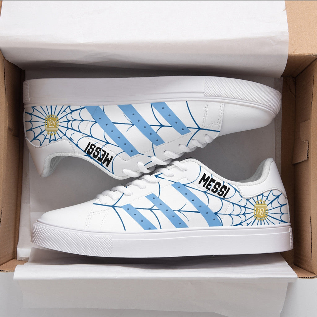 Lionel Messi X Spider Man 2026 White Shoes Sneakers 2026 Lionel Messi Merch Football Fan Gifts - Merchluma