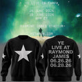 Tampa 2026 Ye Live Concert Tour Raymond James Stadium Sweatshirt Kanye West Merch Rap Fan Gifts - Merchluma