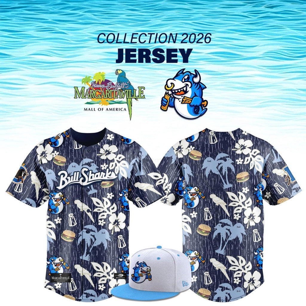 Durham Bulls Bull Sharks X Margaritaville 2026 Special Baseball Jersey Summer Gifts For Him - Merchluma