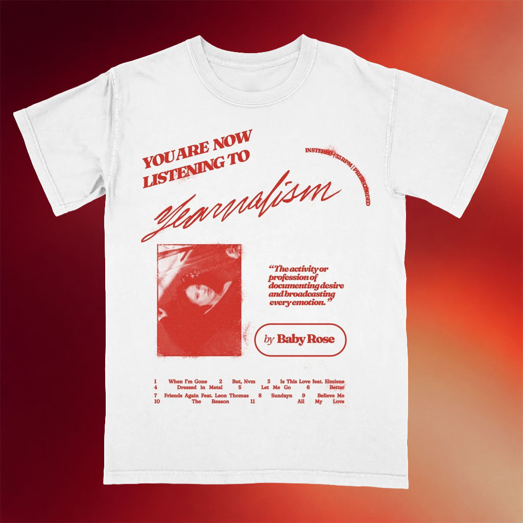 Baby Rose Merch 2026 YEARNALISM T-Shirt Baby Rose Shirt Cool Gifts For Music Lovers - Merchluma