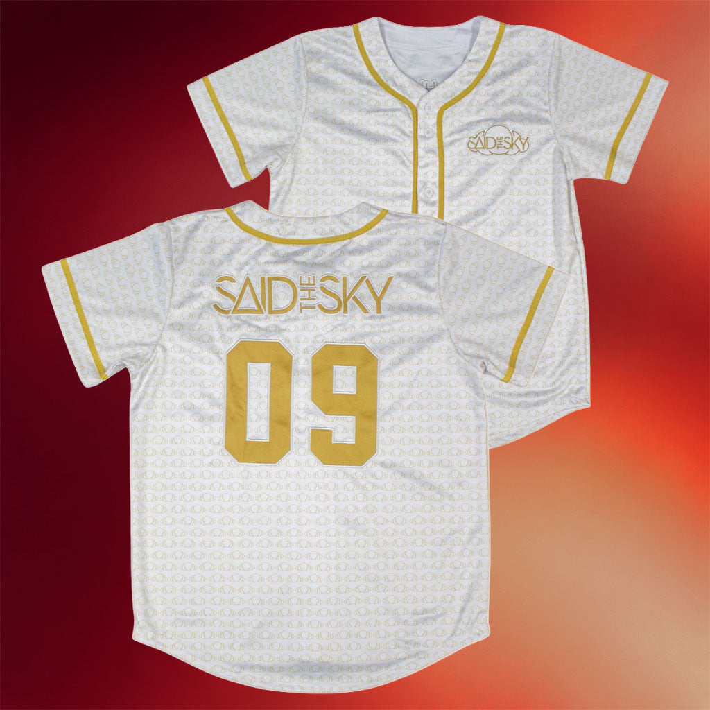 Said The Sky Merch 2026 Said The Sky Baseball Jersey White Gift For DJ Fans - Merchluma
