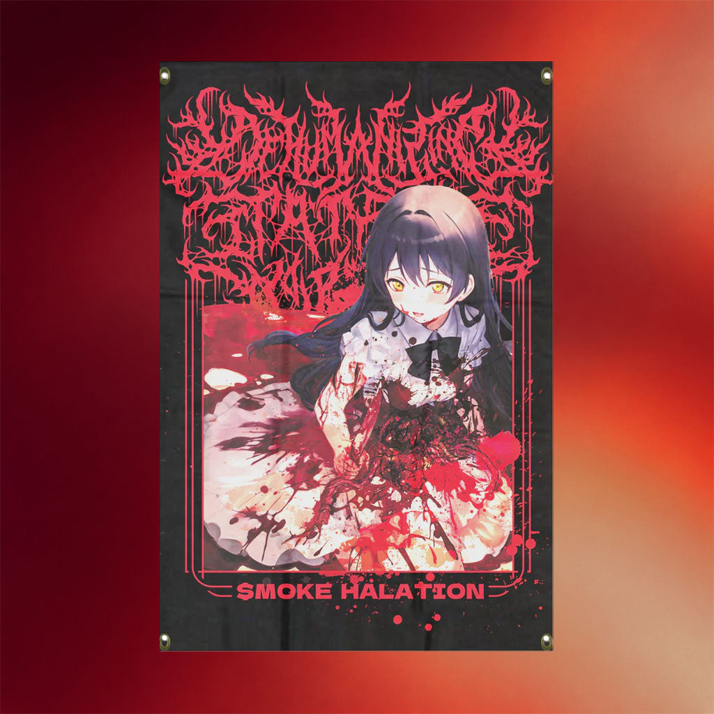 Dehumanizing Itatrain Worship Merch 2026 Smoke Halation Flag Home Decor Gifts For Brothers - Merchluma